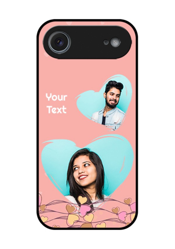 Apple iPhone 17 Air Custom Glass Phone Case - Love Doodle Design