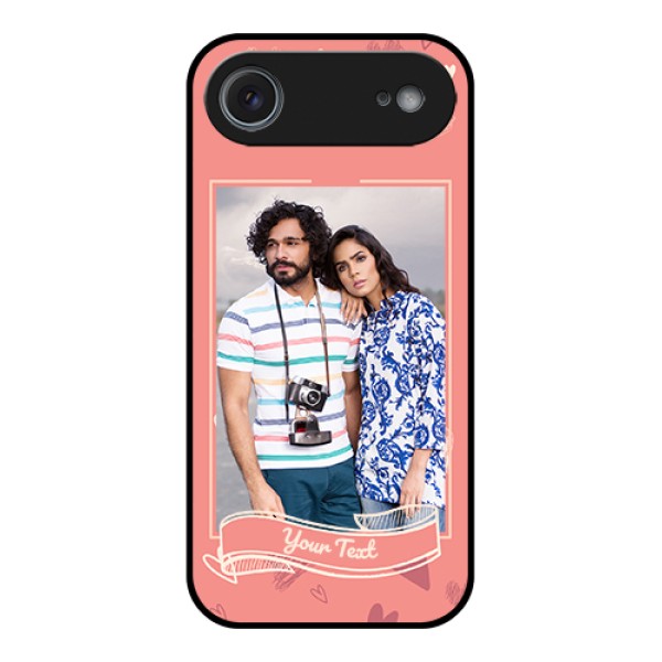 Apple iPhone 17 Air Custom Glass Phone Case - Love Doodle Art Design