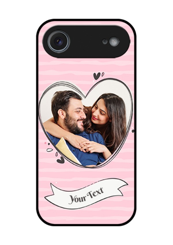 Apple iPhone 17 Air Custom Glass Phone Case - Vintage Heart Design