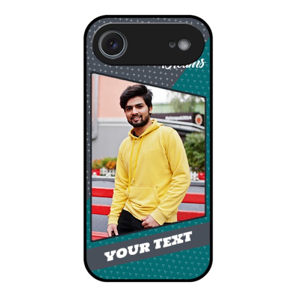 Apple iPhone 17 Air Custom Glass Phone Case - Background Pattern Design With Quote Apple iPhone 17 Air Custom Glass Phone Case - Background Pattern Design With Quote