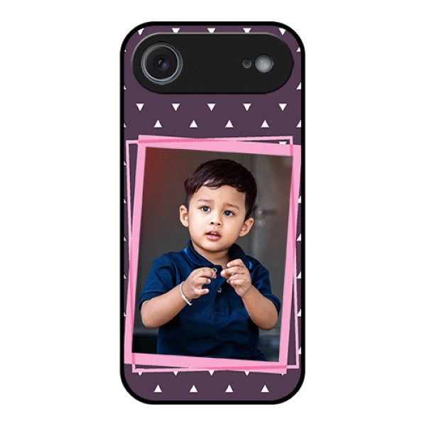 Apple iPhone 17 Air Custom Glass Phone Case - Triangle Pattern Dotted Design