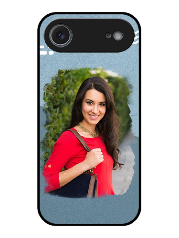 Custom Apple iPhone 17 Air Custom Glass Phone Case - Grunge Line Art Design