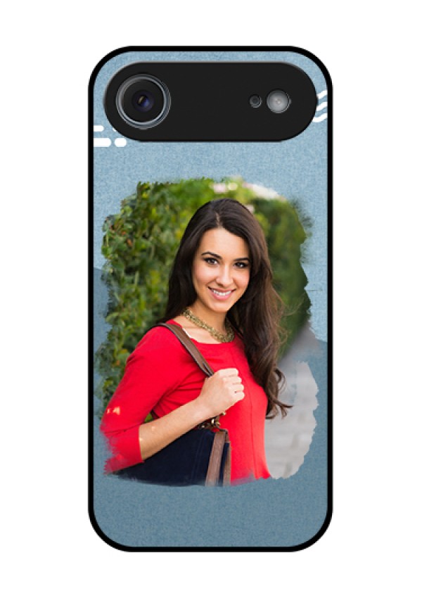 Apple iPhone 17 Air Custom Glass Phone Case - Grunge Line Art Design