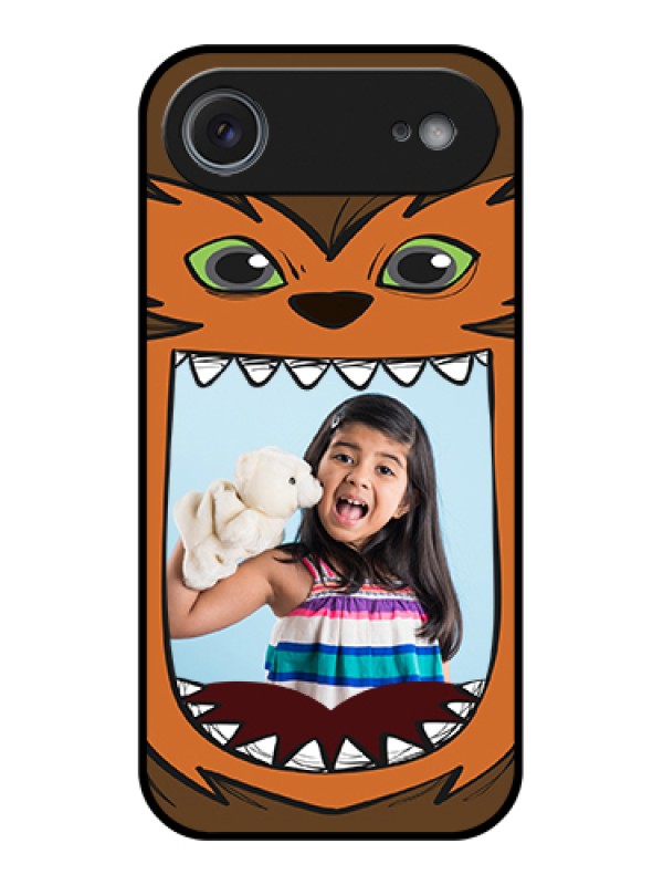 Custom Apple iPhone 17 Air Custom Glass Phone Case - Owl Monster Back Case Design