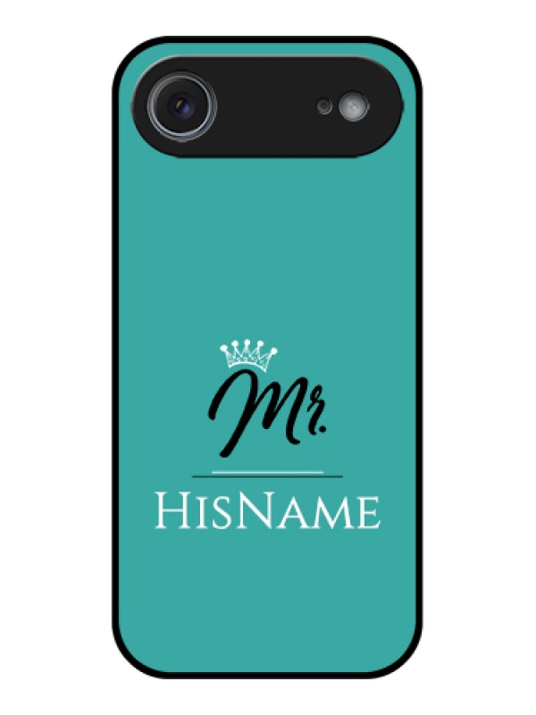 Custom Apple iPhone 17 Air Custom Glass Phone Case - Mr With Name Design