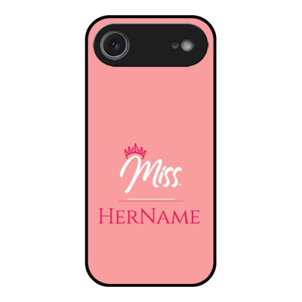 Apple iPhone 17 Air Custom Glass Phone Case - Mrs With Name Design