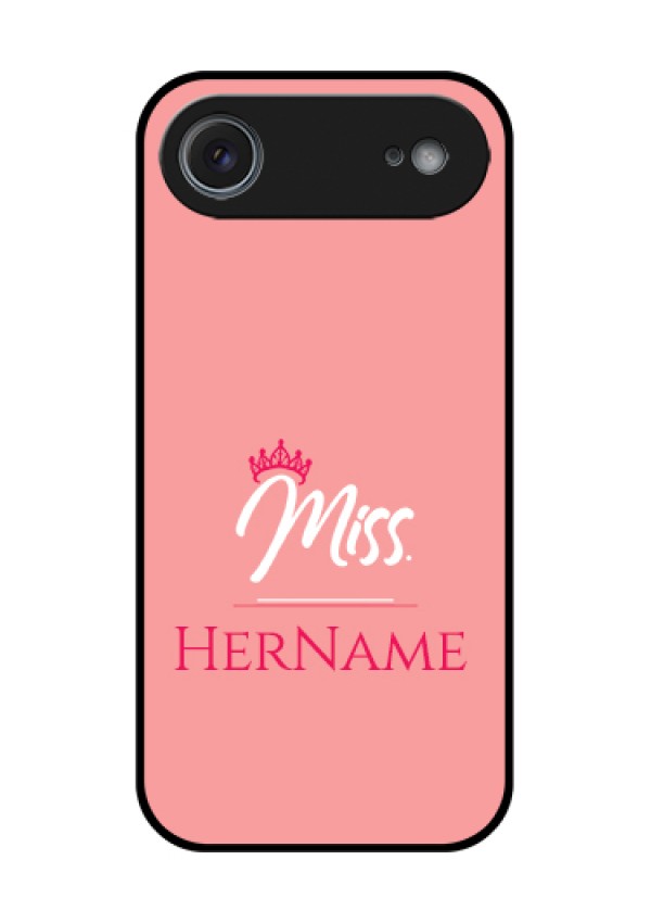 Apple iPhone 17 Air Custom Glass Phone Case - Mrs With Name Design
