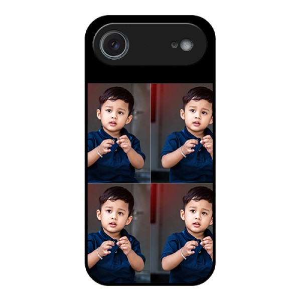 Apple iPhone 17 Air Custom Glass Phone Case - 4 Image Holder Design