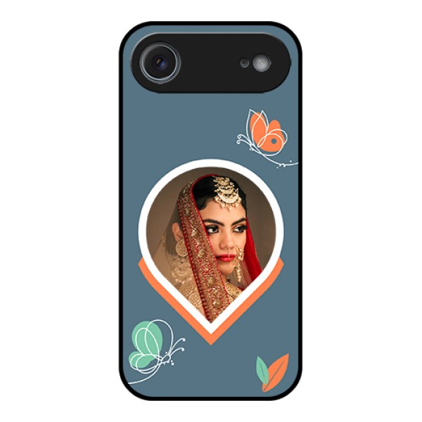 Apple iPhone 17 Air Custom Glass Phone Case - Droplet Butterflies Design Apple iPhone 17 Air Custom Glass Phone Case - Droplet Butterflies Design