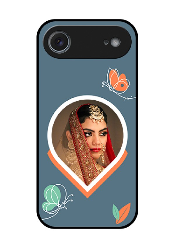 Apple iPhone 17 Air Custom Glass Phone Case - Droplet Butterflies Design