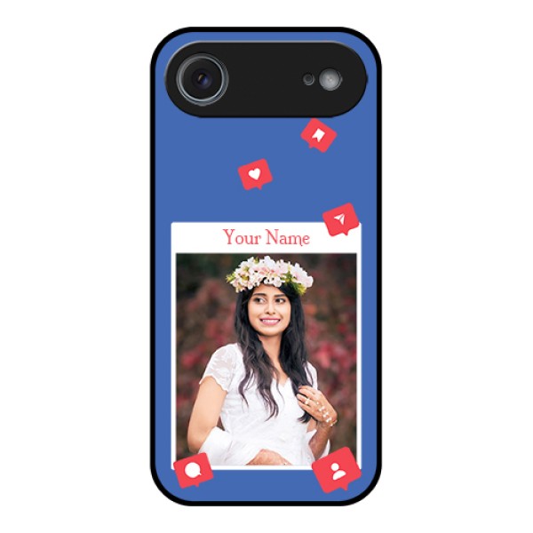Apple iPhone 17 Air Custom Glass Phone Case - Like Share And Comment Design Apple iPhone 17 Air Custom Glass Phone Case - Like Share And Comment Design