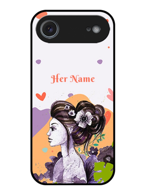 Custom Apple iPhone 17 Air Custom Glass Phone Case - Woman And Nature Design