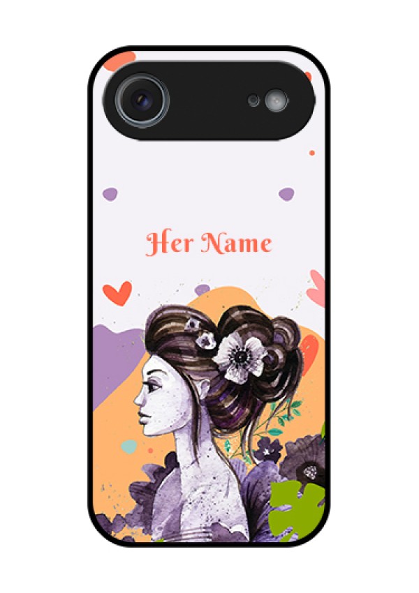 Apple iPhone 17 Air Custom Glass Phone Case - Woman And Nature Design