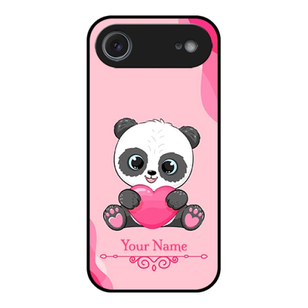 Apple iPhone 17 Air Custom Glass Phone Case - Cute Panda Design Apple iPhone 17 Air Custom Glass Phone Case - Cute Panda Design