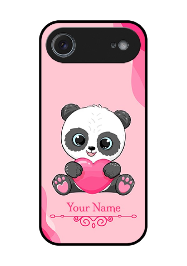 Apple iPhone 17 Air Custom Glass Phone Case - Cute Panda Design