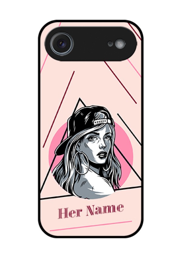 Apple iPhone 17 Air Custom Glass Phone Case - Rockstar Girl Design