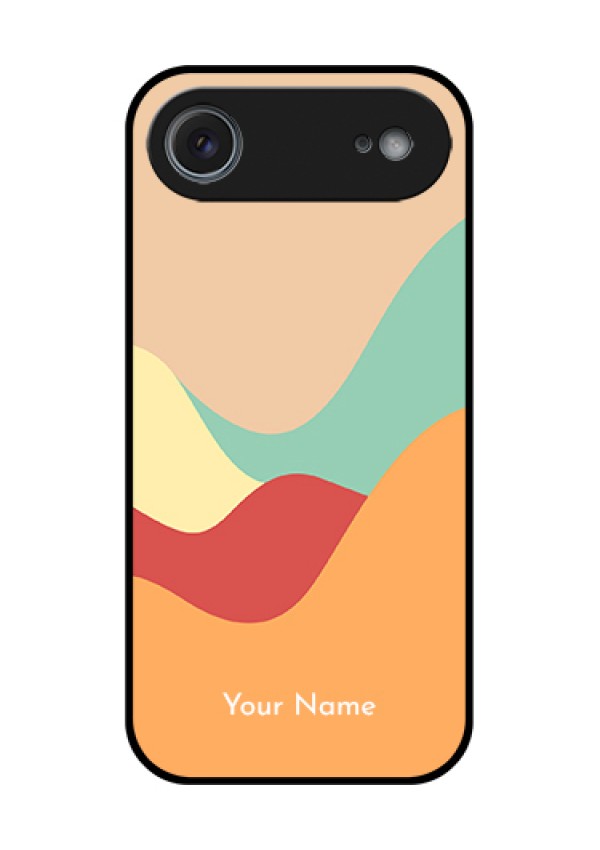 Apple iPhone 17 Air Custom Glass Phone Case - Ocean Waves Multi - Colour Design