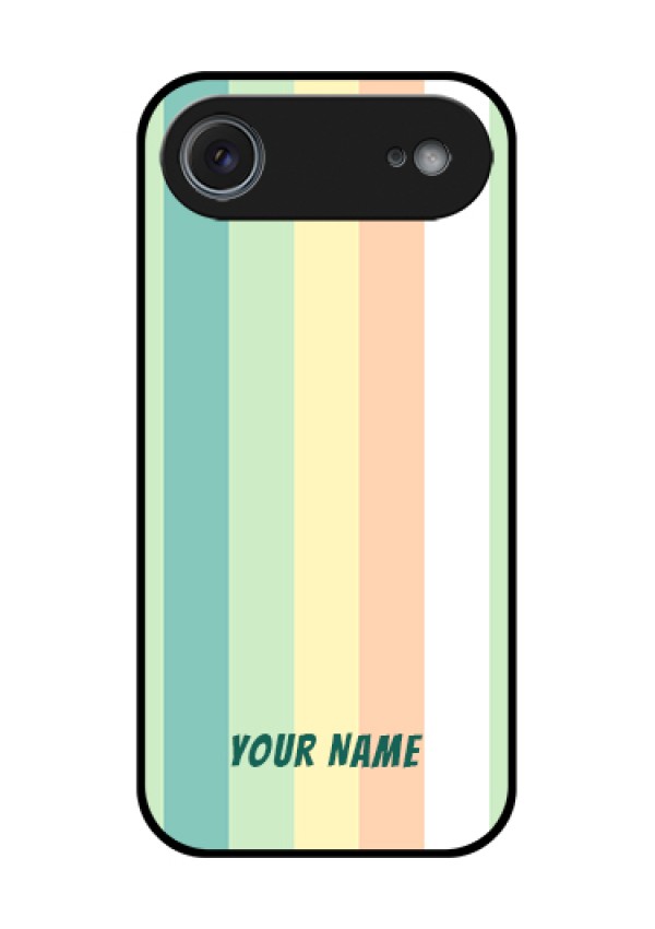 Apple iPhone 17 Air Custom Glass Phone Case - Multi - Colour Stripes Design