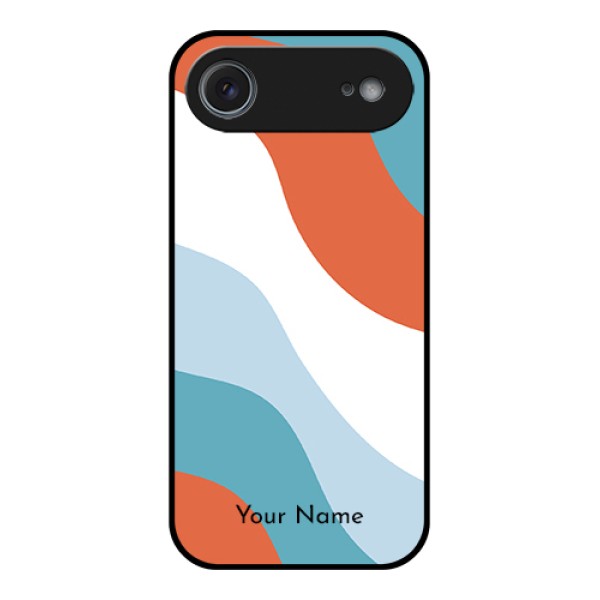 Apple iPhone 17 Air Custom Glass Phone Case - Coloured Waves Design Apple iPhone 17 Air Custom Glass Phone Case - Coloured Waves Design