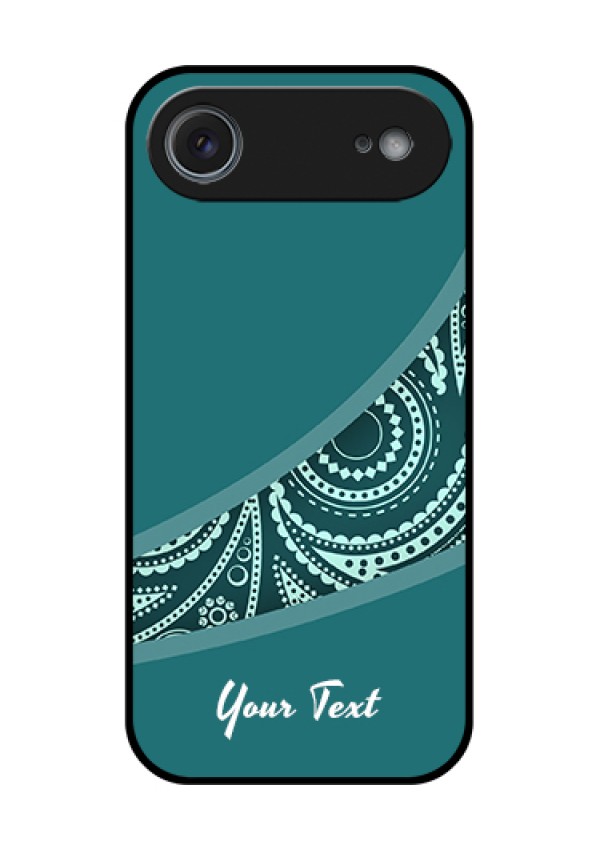 Apple iPhone 17 Air Custom Glass Phone Case - Semi Visible Floral Design