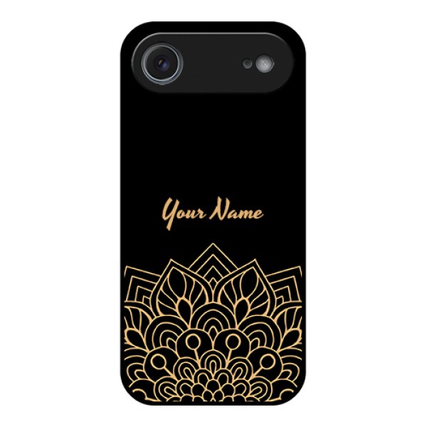 Apple iPhone 17 Air Custom Glass Phone Case - Golden Mandala Design