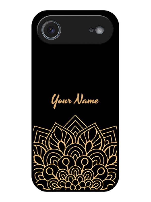 Custom Apple iPhone 17 Air Custom Glass Phone Case - Golden Mandala Design