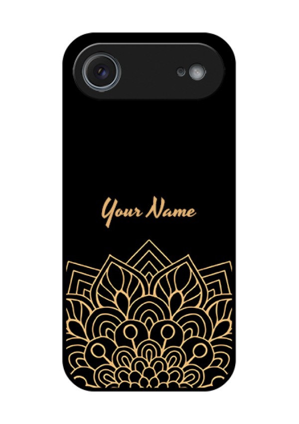 Apple iPhone 17 Air Custom Glass Phone Case - Golden Mandala Design