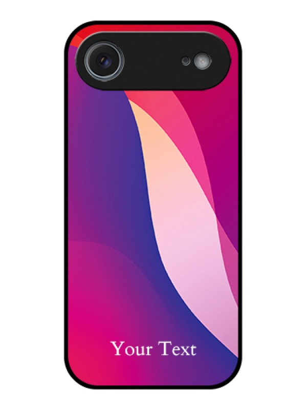 Custom Apple iPhone 17 Air Custom Glass Phone Case - Digital Abstract Overlap Design