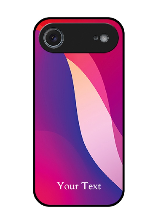 Apple iPhone 17 Air Custom Glass Phone Case - Digital Abstract Overlap Design