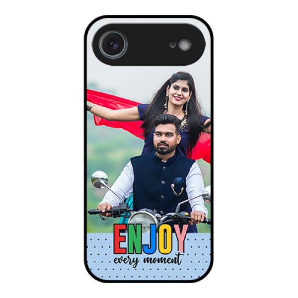 Apple iPhone 17 Air Custom Glass Phone Case - Enjoy Every Moment Design Apple iPhone 17 Air Custom Glass Phone Case - Enjoy Every Moment Design