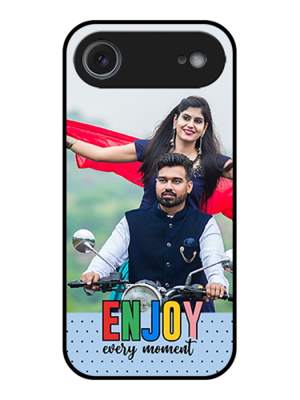 Custom Apple iPhone 17 Air Custom Glass Phone Case - Enjoy Every Moment Design