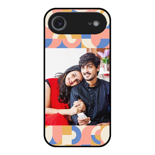 Apple iPhone 17 Air Custom Glass Phone Case - Semi - Circle Maze Pattern Design Apple iPhone 17 Air Custom Glass Phone Case - Semi - Circle Maze Pattern Design