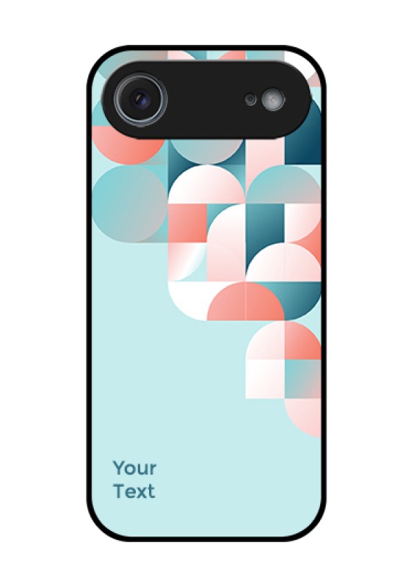 Apple iPhone 17 Air Custom Glass Phone Case - Stylish Semi - Circle Pattern Design