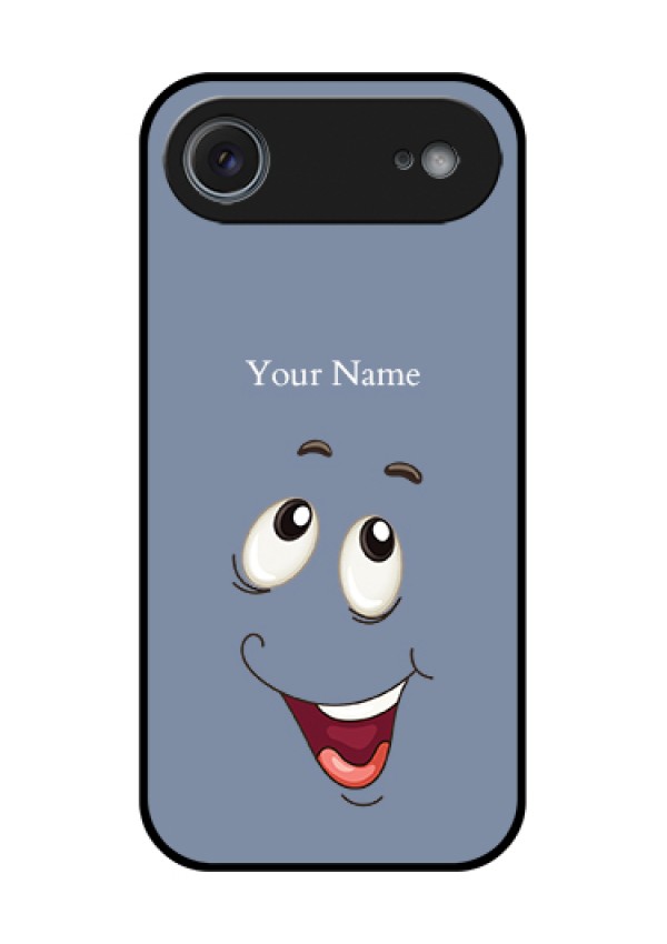 Apple iPhone 17 Air Custom Glass Phone Case - Laughing Cartoon Face Design
