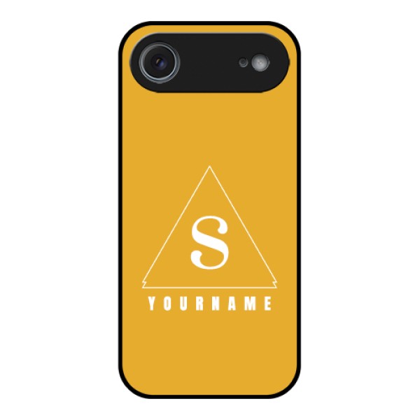 Apple iPhone 17 Air Custom Glass Phone Case - Simple Triangle Design