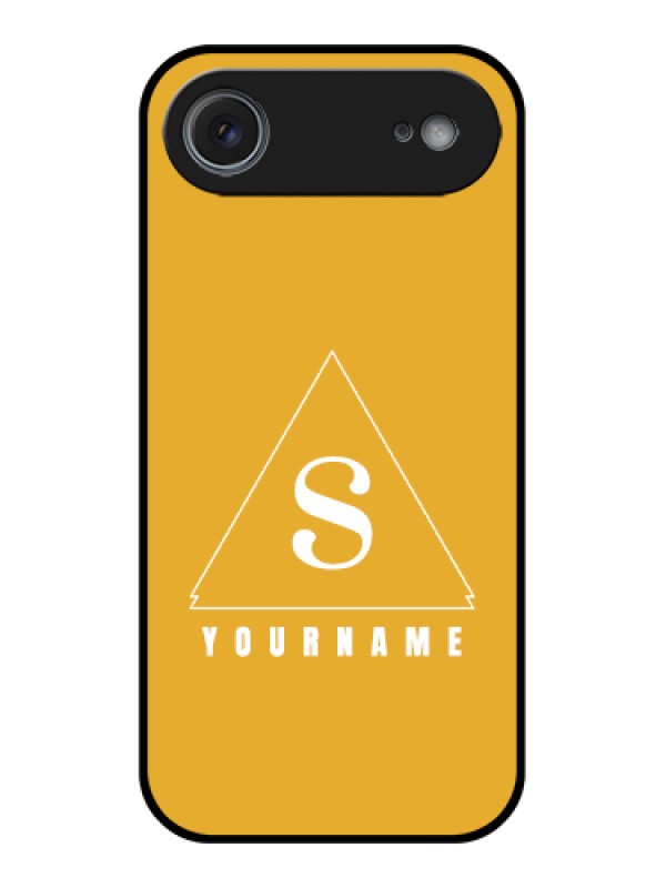 Custom Apple iPhone 17 Air Custom Glass Phone Case - Simple Triangle Design