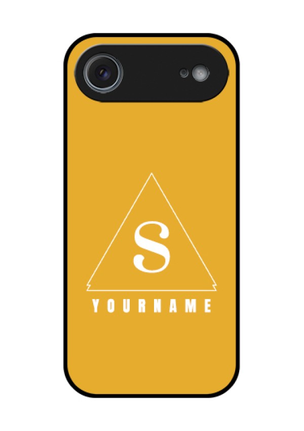 Apple iPhone 17 Air Custom Glass Phone Case - Simple Triangle Design