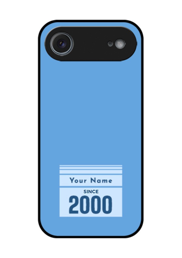 Apple iPhone 17 Air Custom Glass Phone Case - Custom Year Of Birth Design