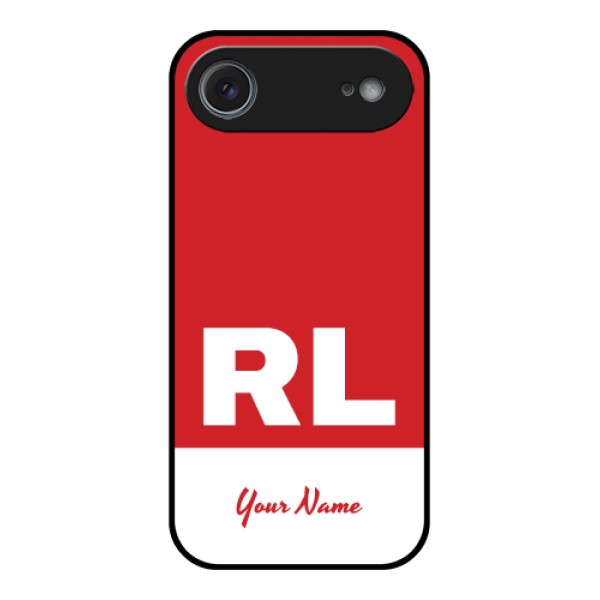 Apple iPhone 17 Air Custom Glass Phone Case - Dual Tone Custom Text Design Apple iPhone 17 Air Custom Glass Phone Case - Dual Tone Custom Text Design
