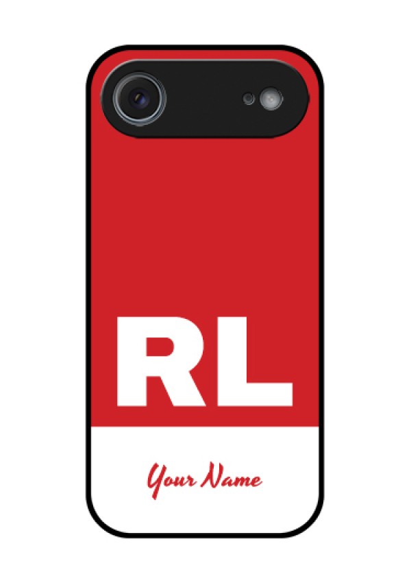 Apple iPhone 17 Air Custom Glass Phone Case - Dual Tone Custom Text Design