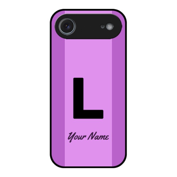 Apple iPhone 17 Air Custom Glass Phone Case - Tricolor Custom Text Design