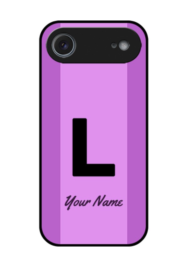Apple iPhone 17 Air Custom Glass Phone Case - Tricolor Custom Text Design