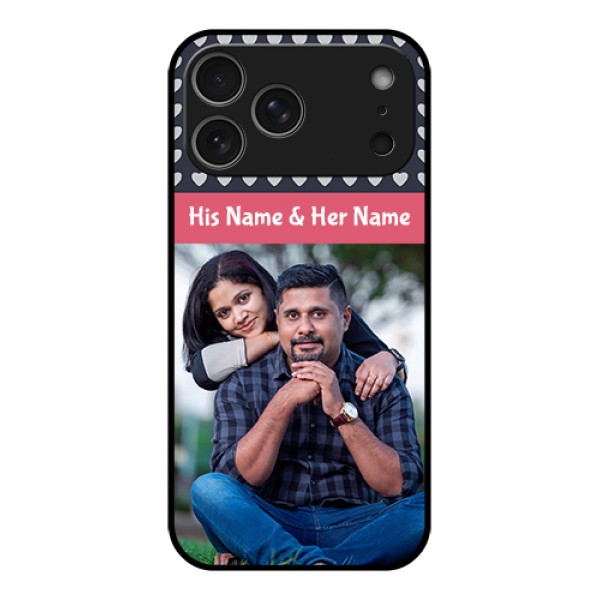 Apple iPhone 17 Pro Max Custom Glass Phone Case - Love Symbols Design