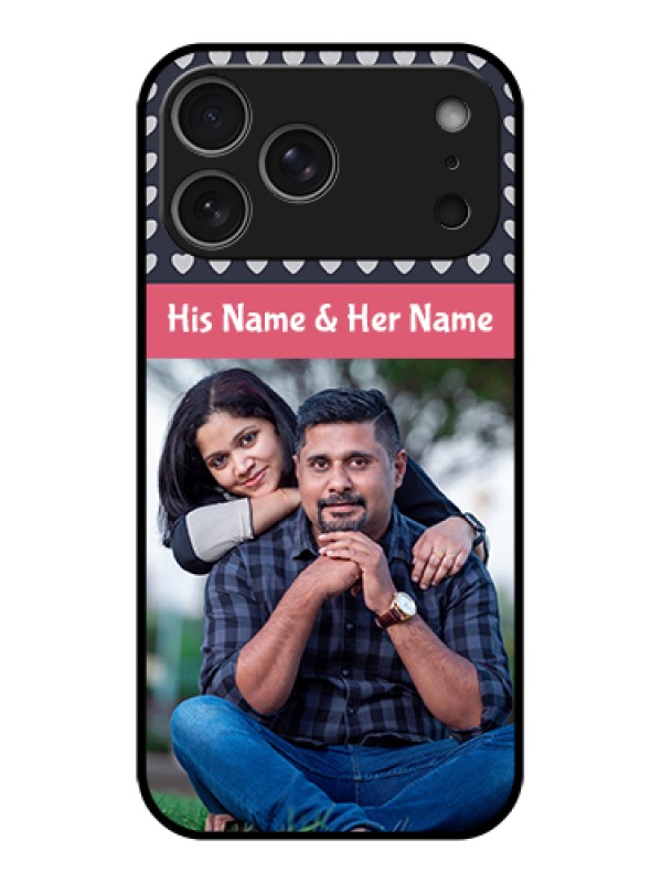 Custom Apple iPhone 17 Pro Max Custom Glass Phone Case - Love Symbols Design