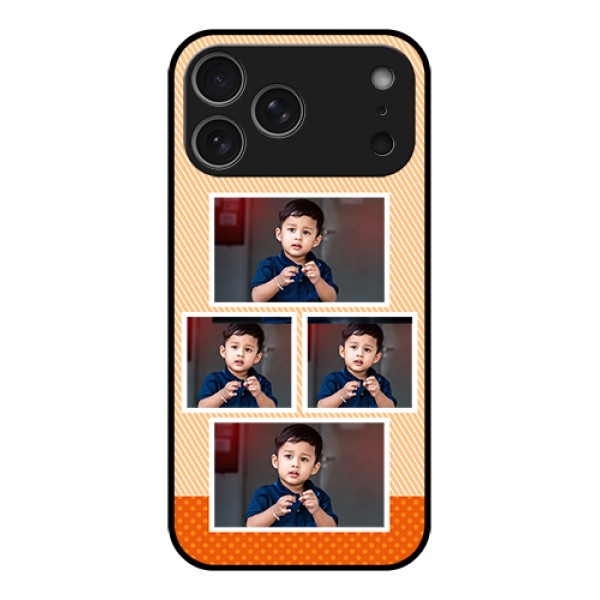Apple iPhone 17 Pro Max Custom Glass Phone Case - Bulk Photos Upload Design