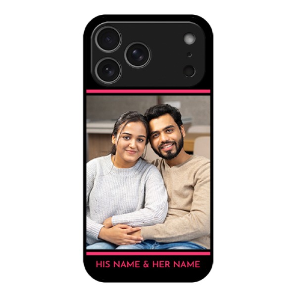 Apple iPhone 17 Pro Max Custom Glass Phone Case - With Add Text Design