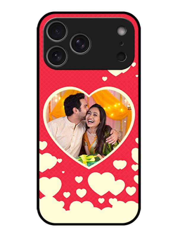 Custom Apple iPhone 17 Pro Max Custom Glass Phone Case - Love Symbols Phone Cover Design