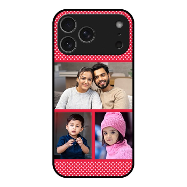 Apple iPhone 17 Pro Max Custom Glass Phone Case - Bulk Photo Upload Design Apple iPhone 17 Pro Max Custom Glass Phone Case - Bulk Photo Upload Design