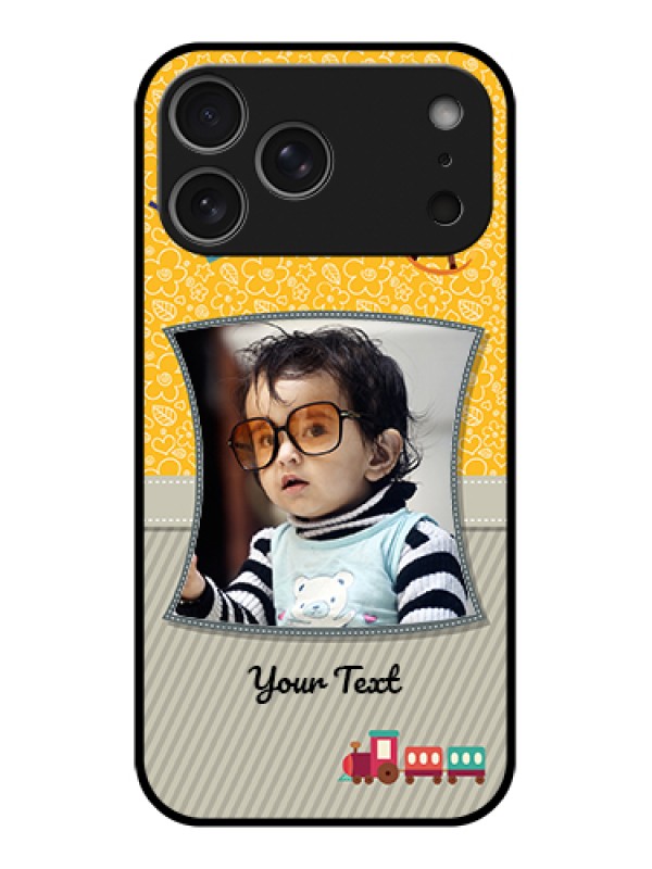 Custom Apple iPhone 17 Pro Max Custom Glass Phone Case - Baby Picture Upload Design