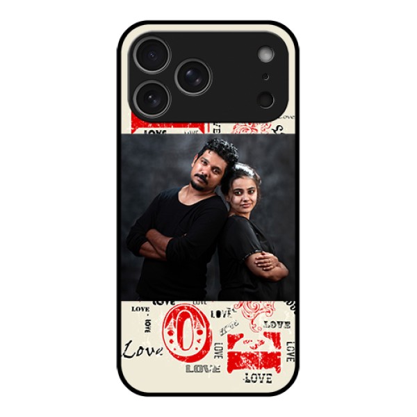 Apple iPhone 17 Pro Max Custom Glass Phone Case - Trendy Love Design Case